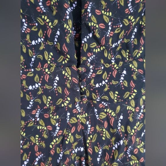 Free people meet Virginia Romper fall leaf print womens size 4 - Picture 12 of 15